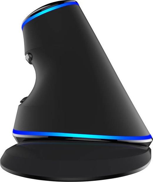 Maus gaming vertikal Delux M618PU, me kabllo USB, ndriçim LED blu, i zi