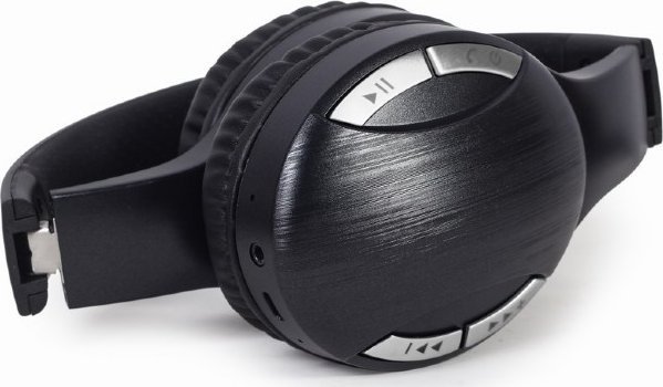 Kufje me Bluetooth Gembird BTHS-01, pa tela dhe me kabllo, të zeza
