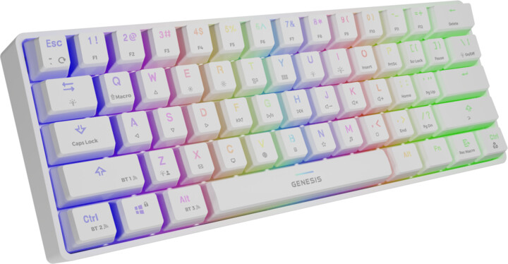 Tastierë Genesis Thor 660, Gateron Red, US, e bardhë