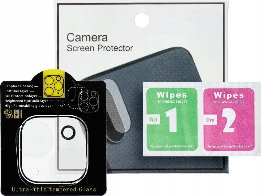 Mbrojtës xhami 5D për kamera Samsung Galaxy S23, 0.3mm, i zi