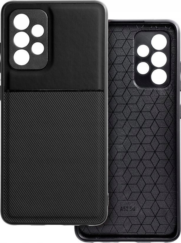 Kapak telefoni Forcell Noble për Samsung Galaxy A05s, fleksibël, i zi