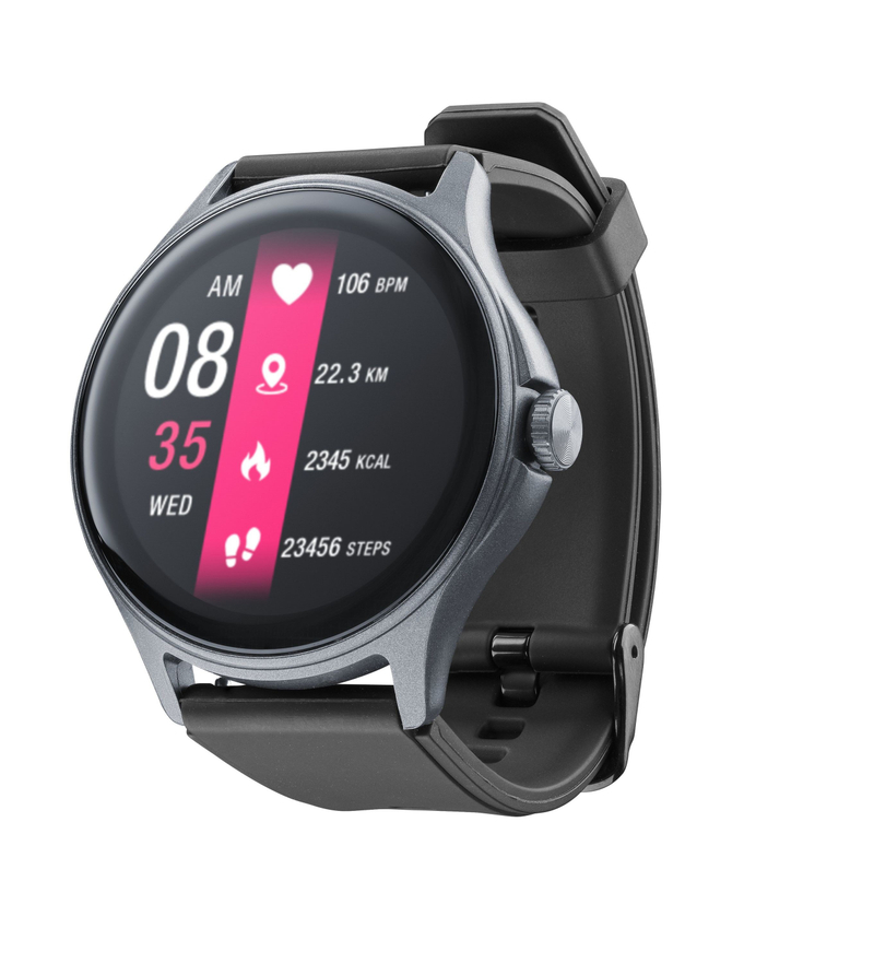CELLULARLINE ROUND BT SMARTWATCH BLACK