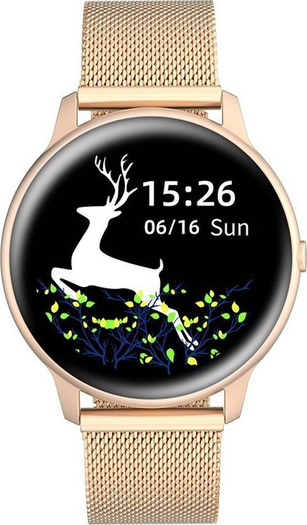 Smartwatch për femra G.Rossi SW015-4, ekran me prekje, Bluetooth, ngjyrë rose gold