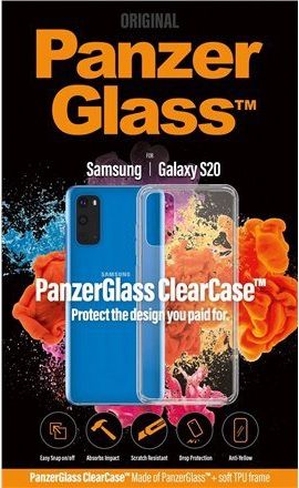 Xham mbrojtës për celular PanzerGlass ClearCase për Samsung Galaxy S20, transparente