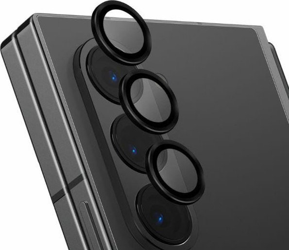 Mbrojtës kamere Uniq Optix për Samsung Galaxy Z Fold6, alumin, shimmer e zezë
