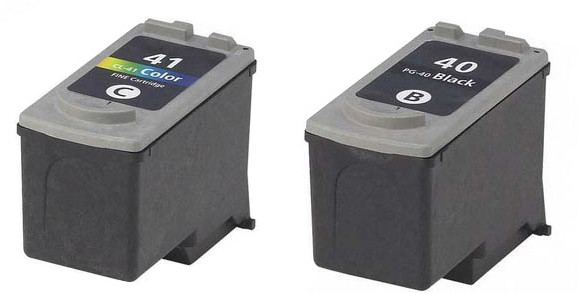 Set ngjyrash Canon PG-40 / CL-41, të zeza + CMY