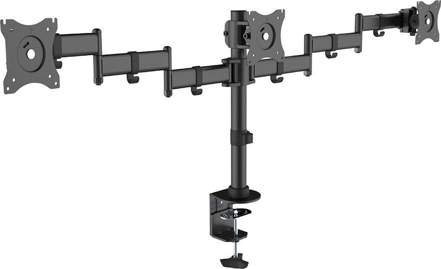Mbajtëse për 3 monitorë Maclean 13"- 27", e zezë