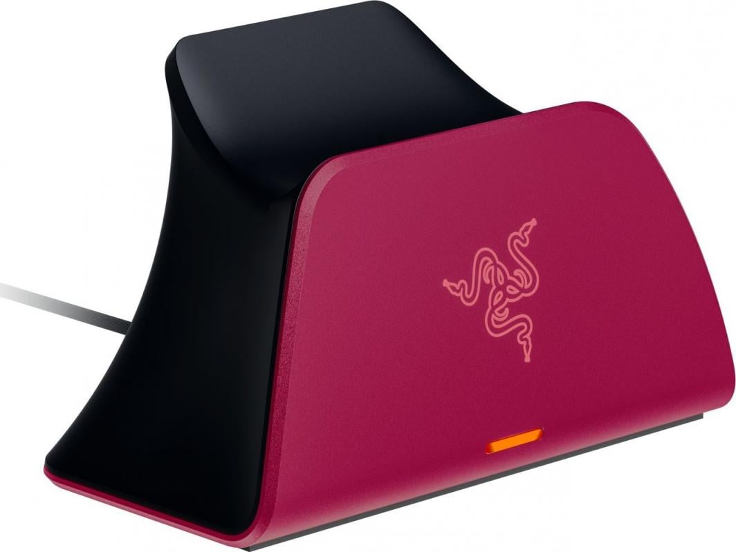 Stacion karikimi për kontroller PS5 Razer DualSense, i zi/rozë