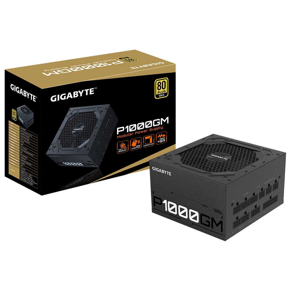 Burim energjie Gigabyte P1000GM, 1000 W 20+4 pin ATX Black