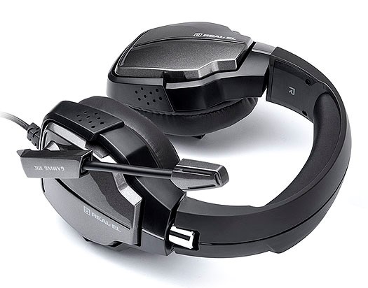 Kufje REAL-EL GDX-7780 SURROUND 7.1, me kabllo, të zeza