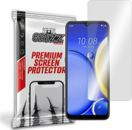 Xham mbrojtës hibrid GrizzGlass për HTC Wildfire E2 Plus, transparnet