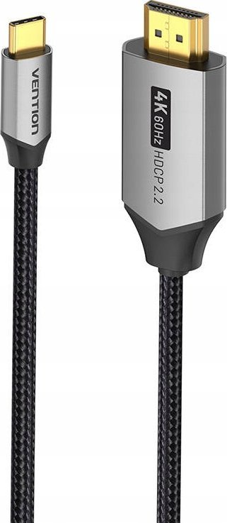 Kabllo Vention USB C në HDMI, 2m, 4K 60Hz, e zezë