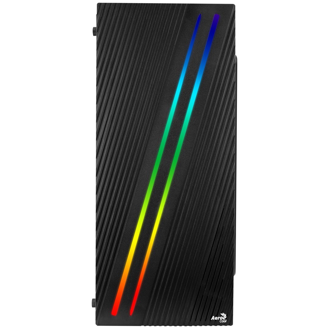 Kutia PC Aerocool Streak ACCM-PV19012.11, Midi Tower, RGB, e zezë