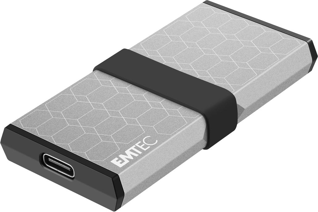 SSD i jashtëm Emtec X205, 1TB, USB 3.2 Gen2, argjendtë
