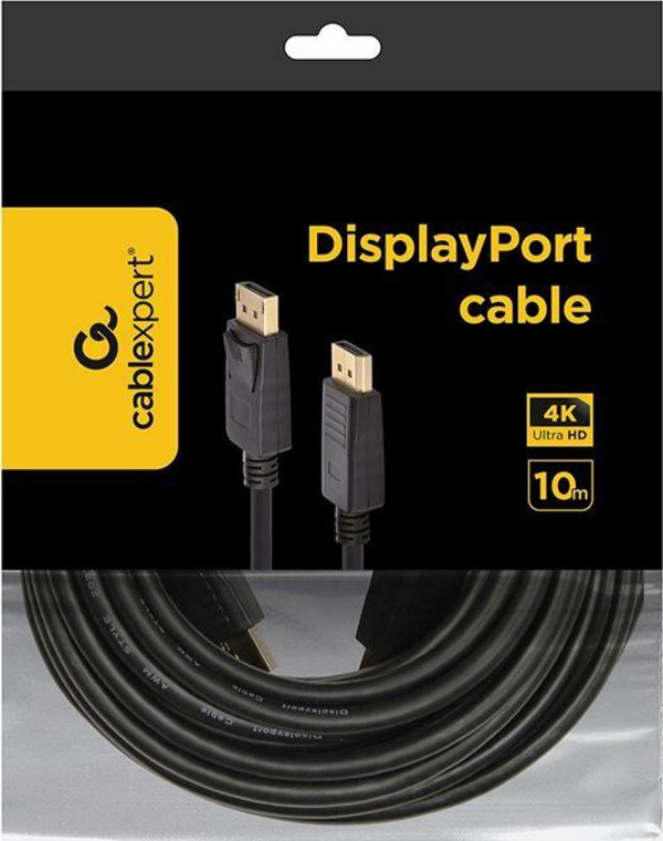 Kabllo Gembird DisplayPort - DisplayPort Cable 10m, e zezë