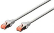 Kabllo patchcord Digitus RJ45/RJ45, S/FTP, Cat. 6, 3m, e hirtë