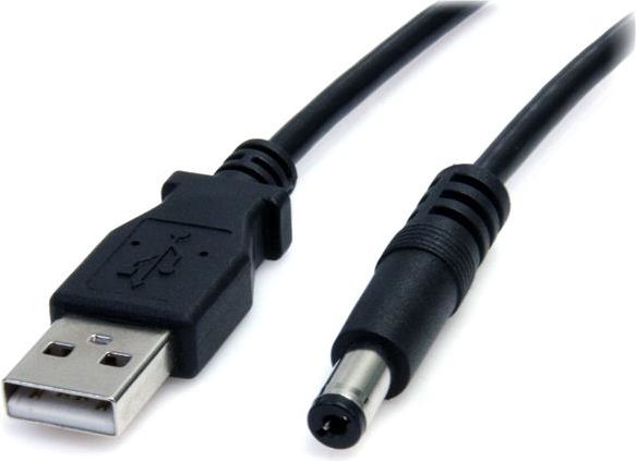 Kabllo USB StarTech USB-A në DC, 5.5mm, 0.9m, e zezë