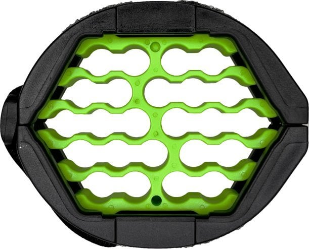 Organizues kabllosh Alantec Comb, për tufa kabllosh, me kapak Velcro, jeshil blu