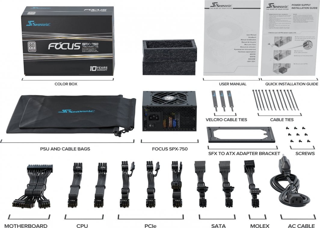 Burim energjie SeaSonic Focus SPX 2021 FOCUS-SPX-750 SFX, 750W