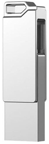 USB flash disk Hiksemi Sync Dual HS-USB-E327C, 64GB, USB 3.2 dhe USB-C, metalik