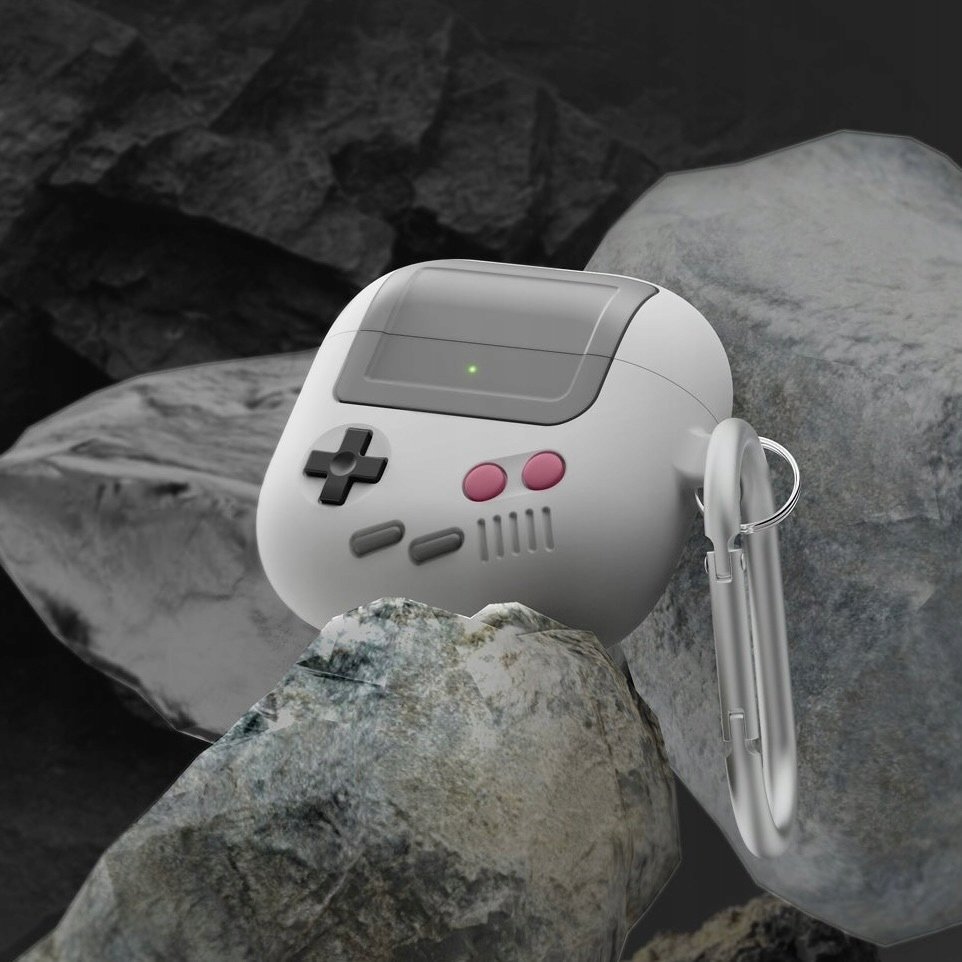 Mbulesë mbrojtëse Elago AW5 për AirPods 4, dizajn konzolë retro lojërash, shumëngjyrëshe