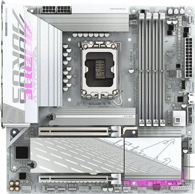 Pllakë amë Gigabyte B860M AORUS ELITE WIFI6E ICE, LGA 1851, DDR5, mATX