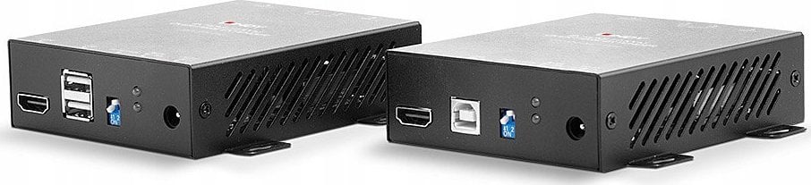 Ekstender HDMI Lindy 4K60 Fibre Optic, 300m, USB KVM, i zi