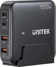 Karikues tavoline Unitek GaN 100W, 2x USB A, 2x USB C, i bardhë