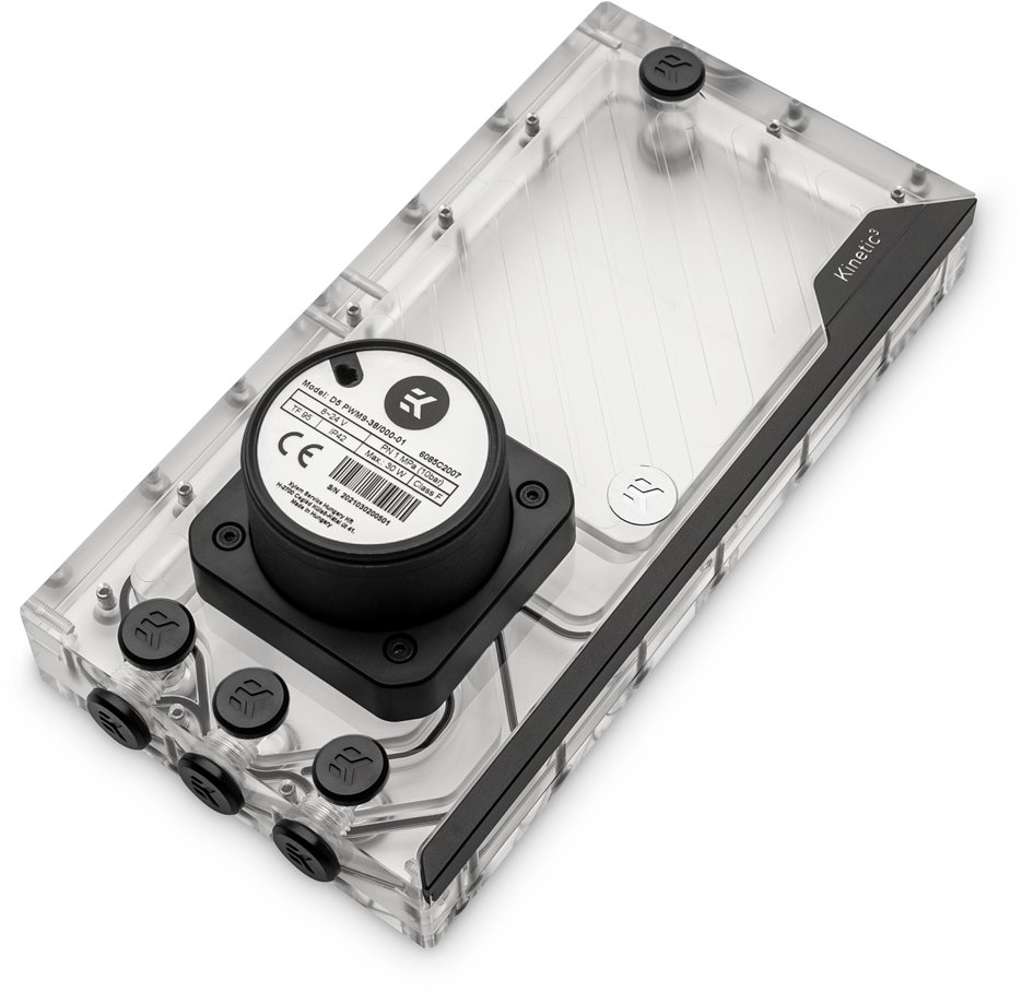 Pompë me rezervuar PC EK Water Blocks EK-Quantum Kinetic3 FLT 240, D5, D RGB, plexi