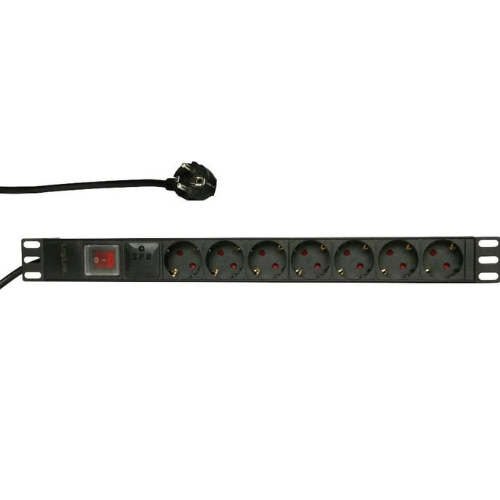 Kabllo vazhduese Logilink 19" PDU, 7 priza