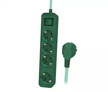 Kabllo vazhduese Philips CHP2147G/58, 4 dalje 1.5M e gjelbrte