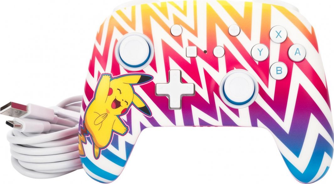 Kontroller PowerA  Enhanced Pikachu Vibrant, wireless, shumëngjyrësh