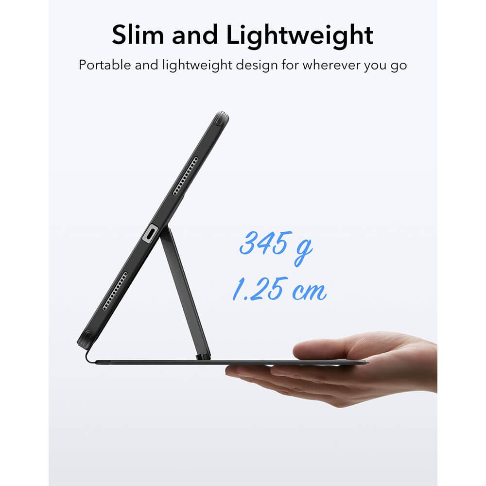 Mbrojtëse magnetike ESR Flip (Pencil Holder), për iPad Air 4/5/11 inch (2024/2025/2026), e zezë