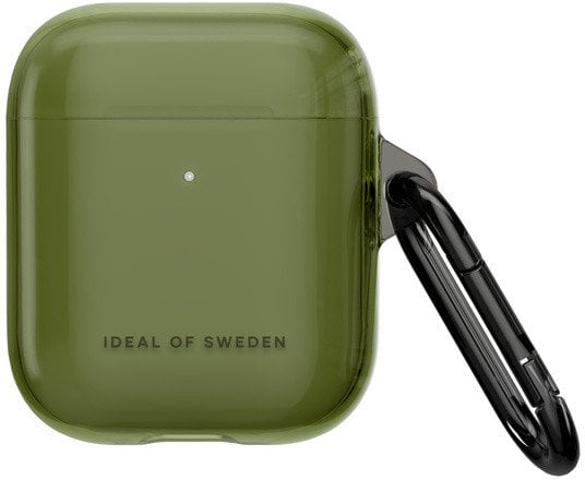 Çantë për kufje IDeal of Sweden Designer Hard Cover Khaki Chiaro, mbrojtëse për AirPods, jeshile khaki