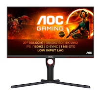 Monitor gaming AOC G3 U27G3X/BK, 27", 4K UHD, i zi e kuqe