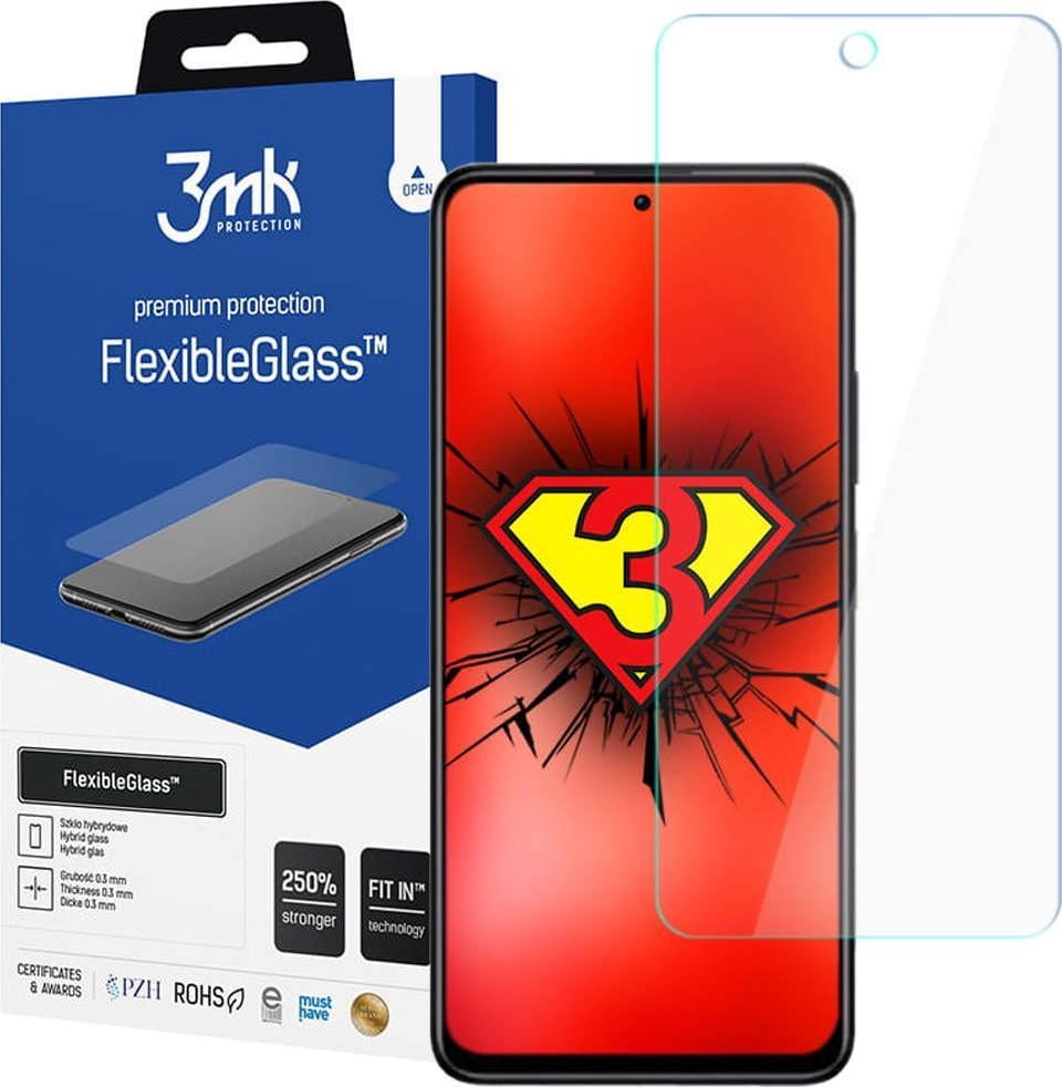 Mbrojtës ekrani 3MK FlexibleGlass për Xiaomi Redmi Note 11S 4G, xham hibrid, ultra i hollë, transparent