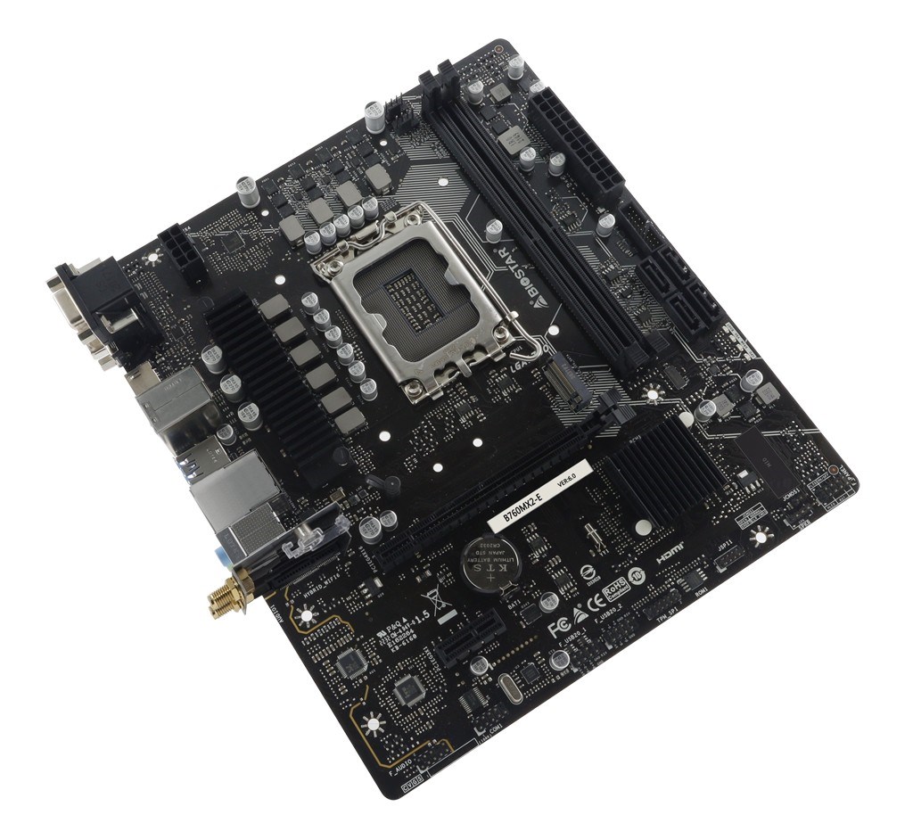 Plakë amë Biostar B760MX2-E, Intel B760, DDR5, microATX, e zezë