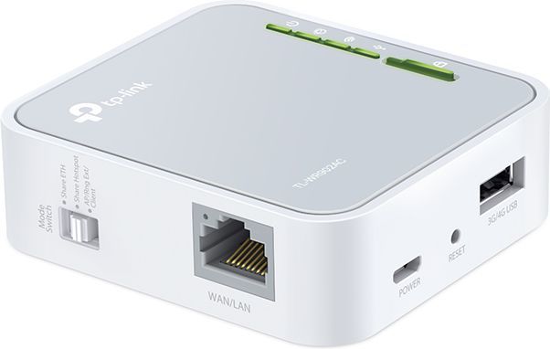 Router WiFi Pocket: TP-Link AC750,	e bardhë