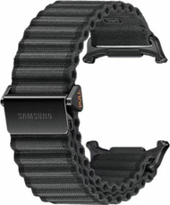 Rrip ore Samsung Trail Band për Galaxy Watch Ultra, pëlhurë sportive, Triangle Latch and Hook, gri e errët