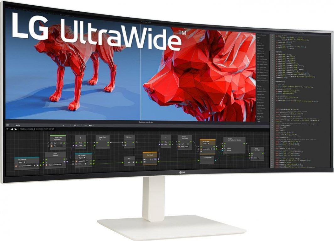 Monitor LG UltraWide, 38", i bardhë