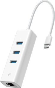 Adapter rrjeti TP-Link UE300C, USB-C në Gigabit Ethernet, 1000 Mbps, i bardhë