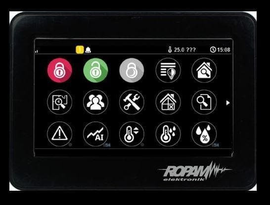 Панел со допир Ropam TPR-4BS-P, екран 4.3\", за безбедносен систем, бел