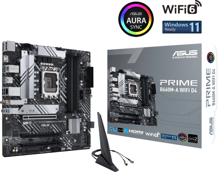 Pllakë amë ASUS PRIME B660M-A WIFI D4 (DDR4) - Intel B660
