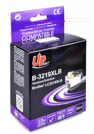 Kartutshë boje UPrint B-3219XLB, 68 ml, e zezë, kompatibile për Brother LC3219XLBK