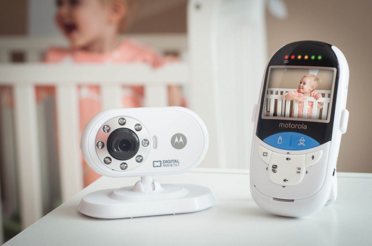 Baby monitor Motorola MBP27T, video, matje temperature pa kontakt, i bardhë