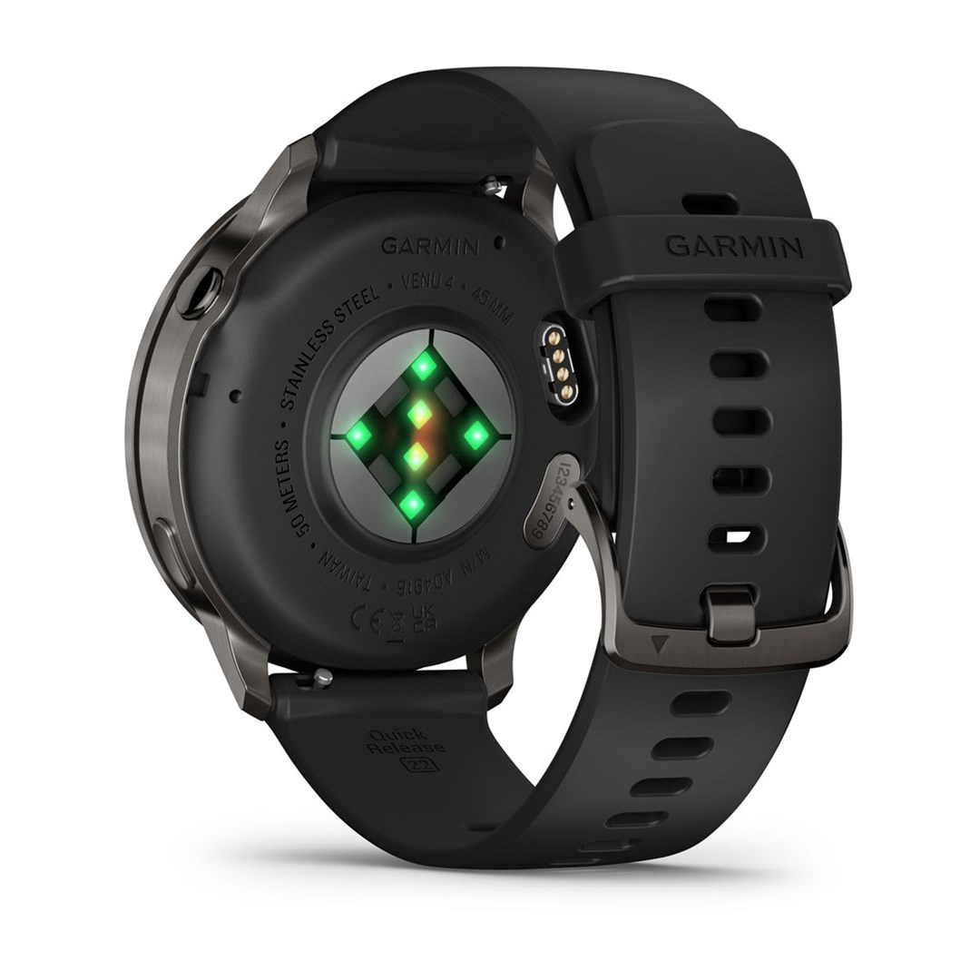 Ora inteligjente Garmin Venu 4, 45mm, rrip silikoni, e zezë