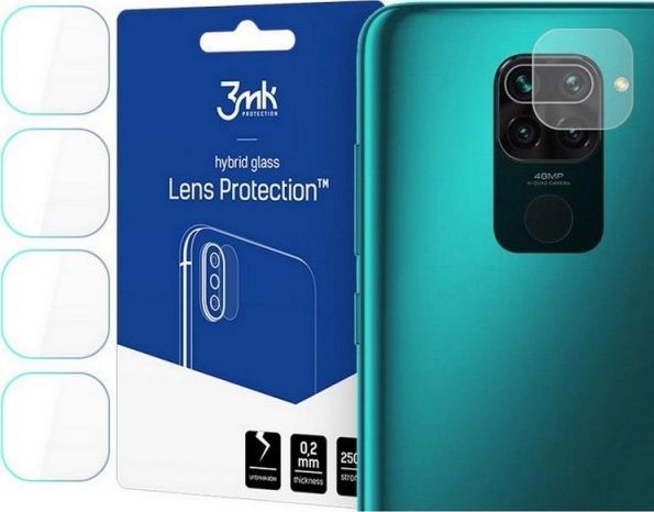 Xham mbrojtës për lente 3MK Lens Protect për Xiaomi Redmi Note 9, 4 copë