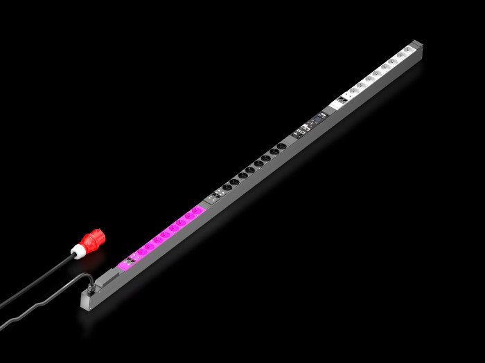 Shirit energjie Rittal PDU Metered+, 32A 3P CEE, 24x CEE7/3 Schuko, gri