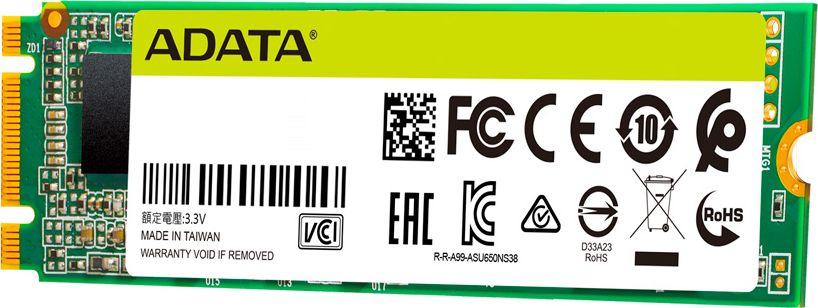 Disk SSD ADATA Ultimate SU650, 512GB, M.2 2280 SATA III