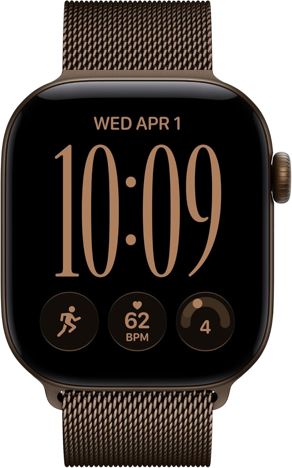 Apple Watch S12 GPS 42mm Dark Bronze Aluminium Case with Dark Bronze Milanese Loop